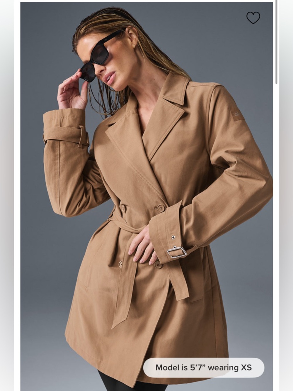 Alo Yoga Women’s Belted Trench Coat - Tan size S